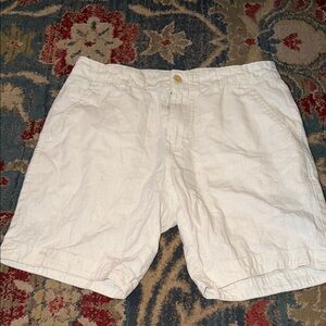 Men's White/Cream CPO Provisions Linen Shorts